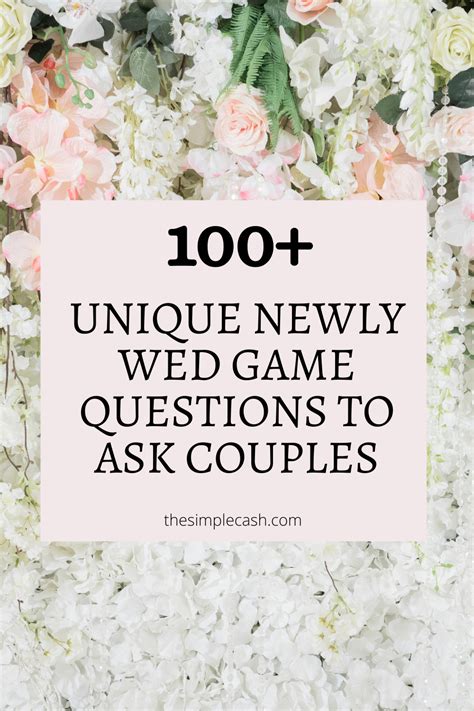 The 60 Best Newlywed Game Questions for Friends and Families .